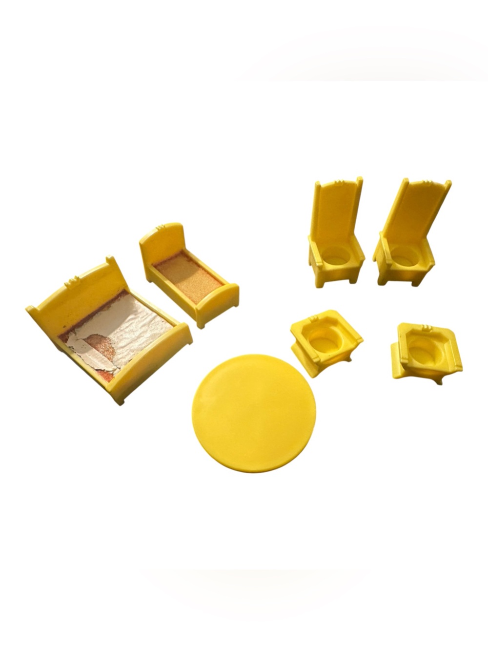 Vintage Fisher-Price Little People Play Family Castle #993 Furniture 6 Pieces